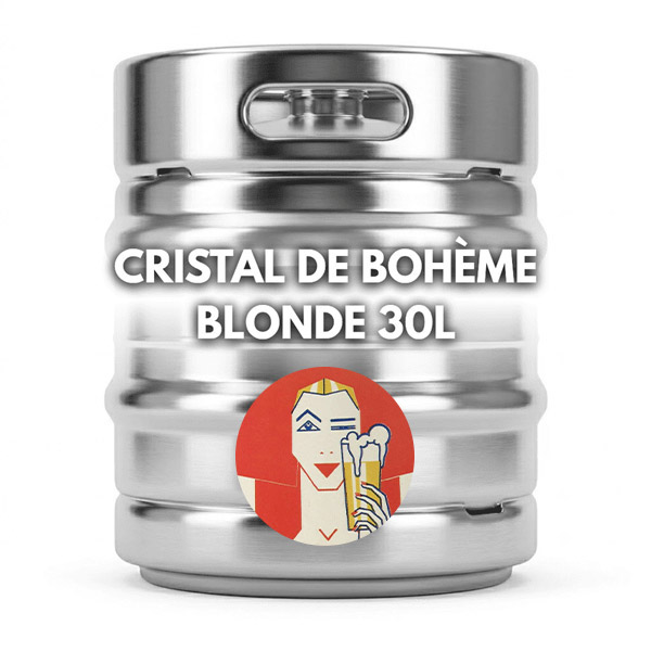 fut de bière 3 cristal de bohème 30l logo